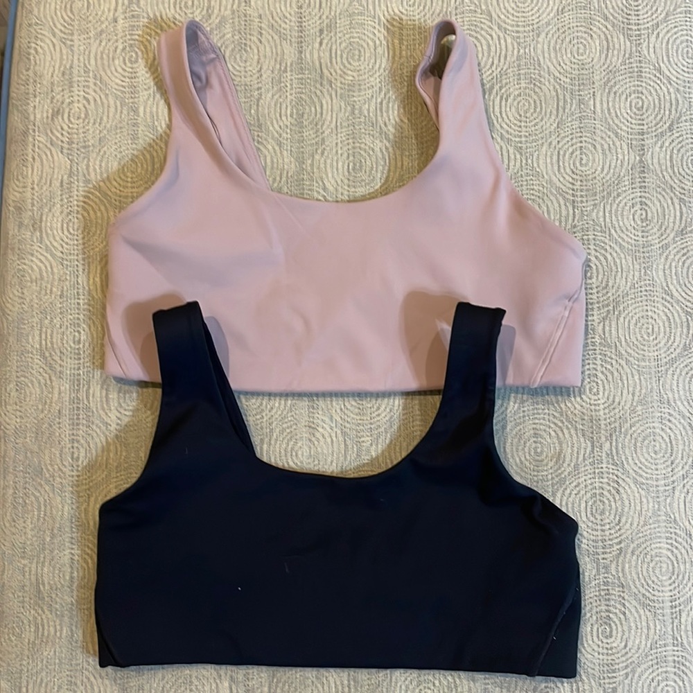 Nike Alate size M sports bras, black and beige